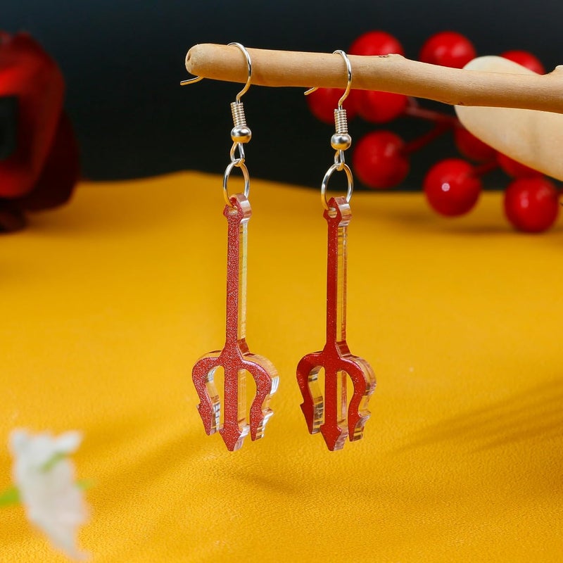 PEALICIOUS Spooky Halloween Earrings for Women Skeleton Earrings Dangle with Pumpkin Vintage Acrylic Witch Earrings for Gothic Devil Jewelry as Halloween Accessories Christmas Gifts - Image 4